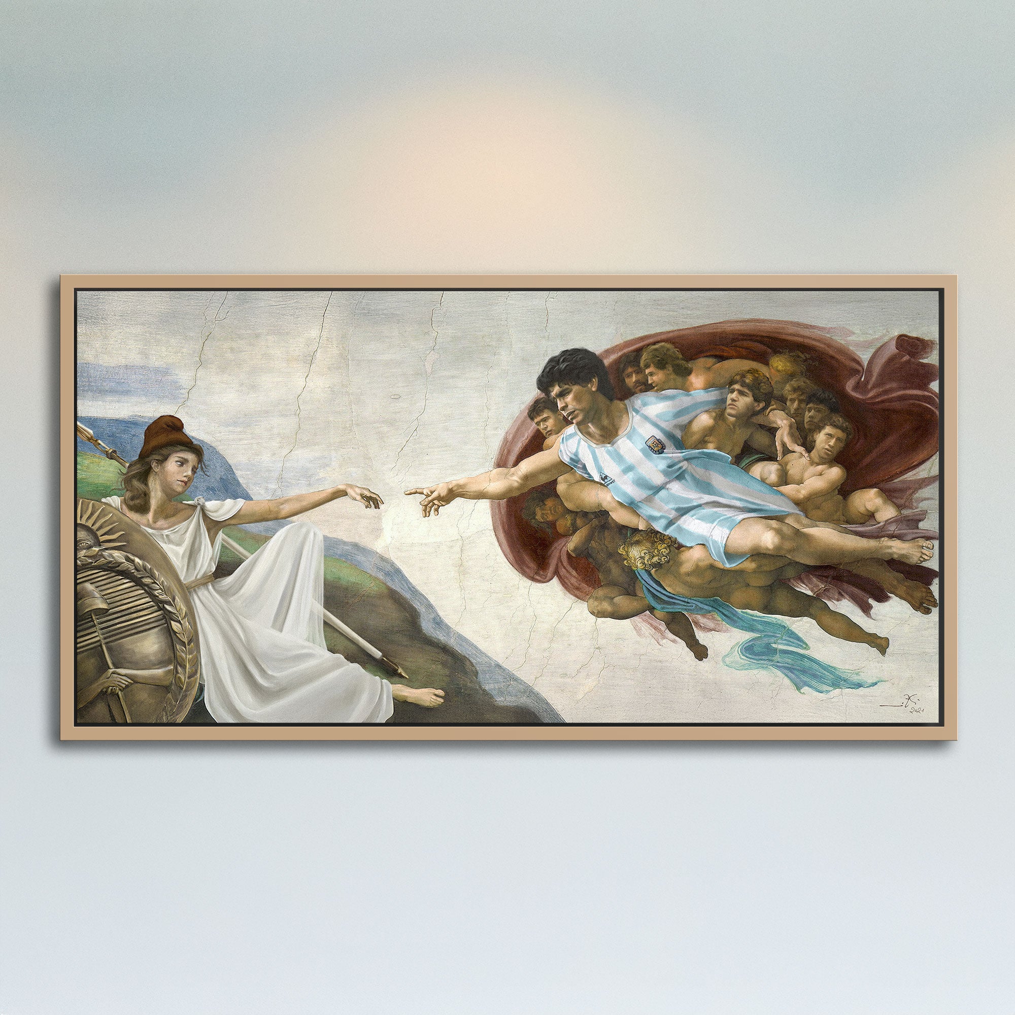 The “Hand of God” (ispirato da Diego Maradona)