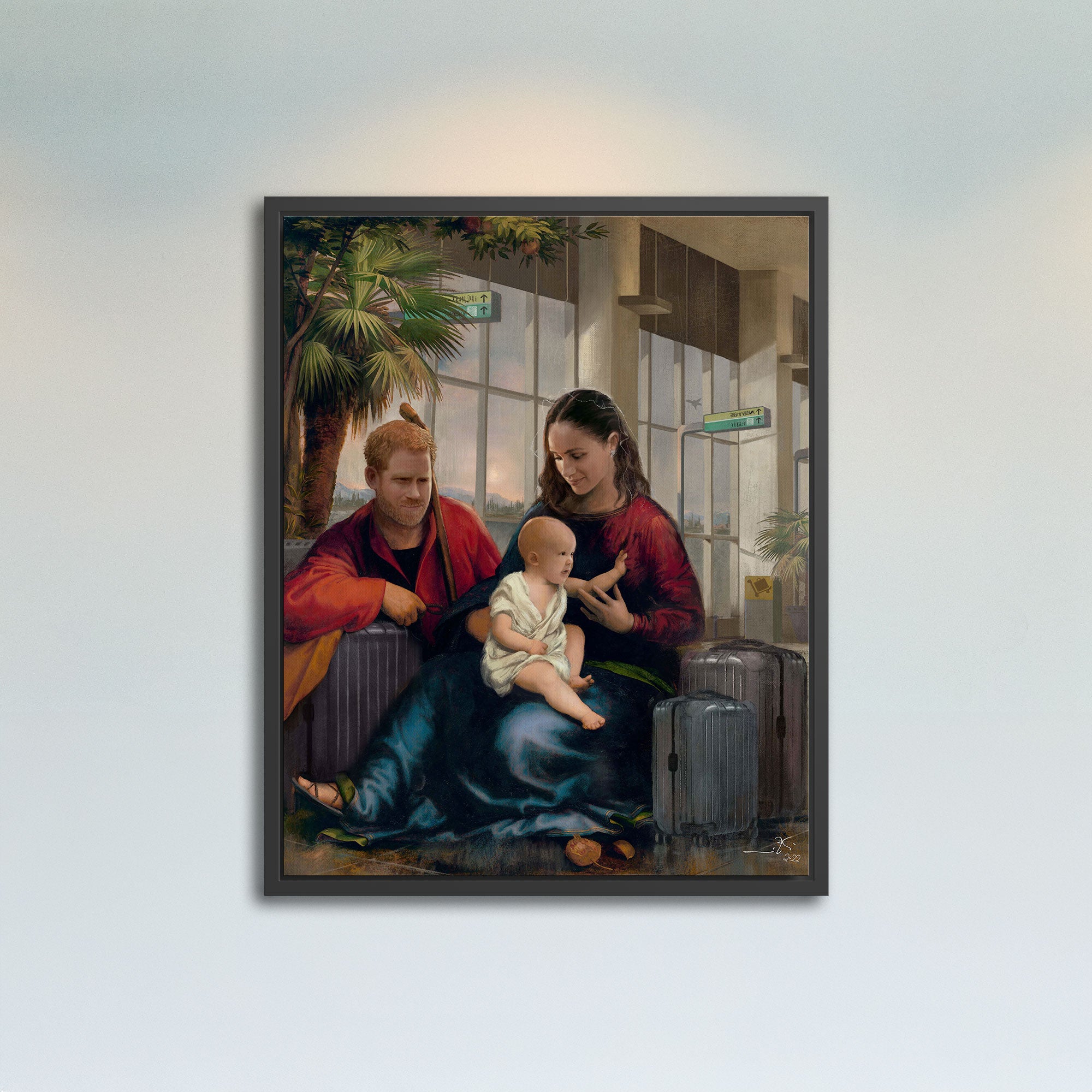 "The Rest on the Flight to California" (inspired by Prince Harry and Meghan Markle)