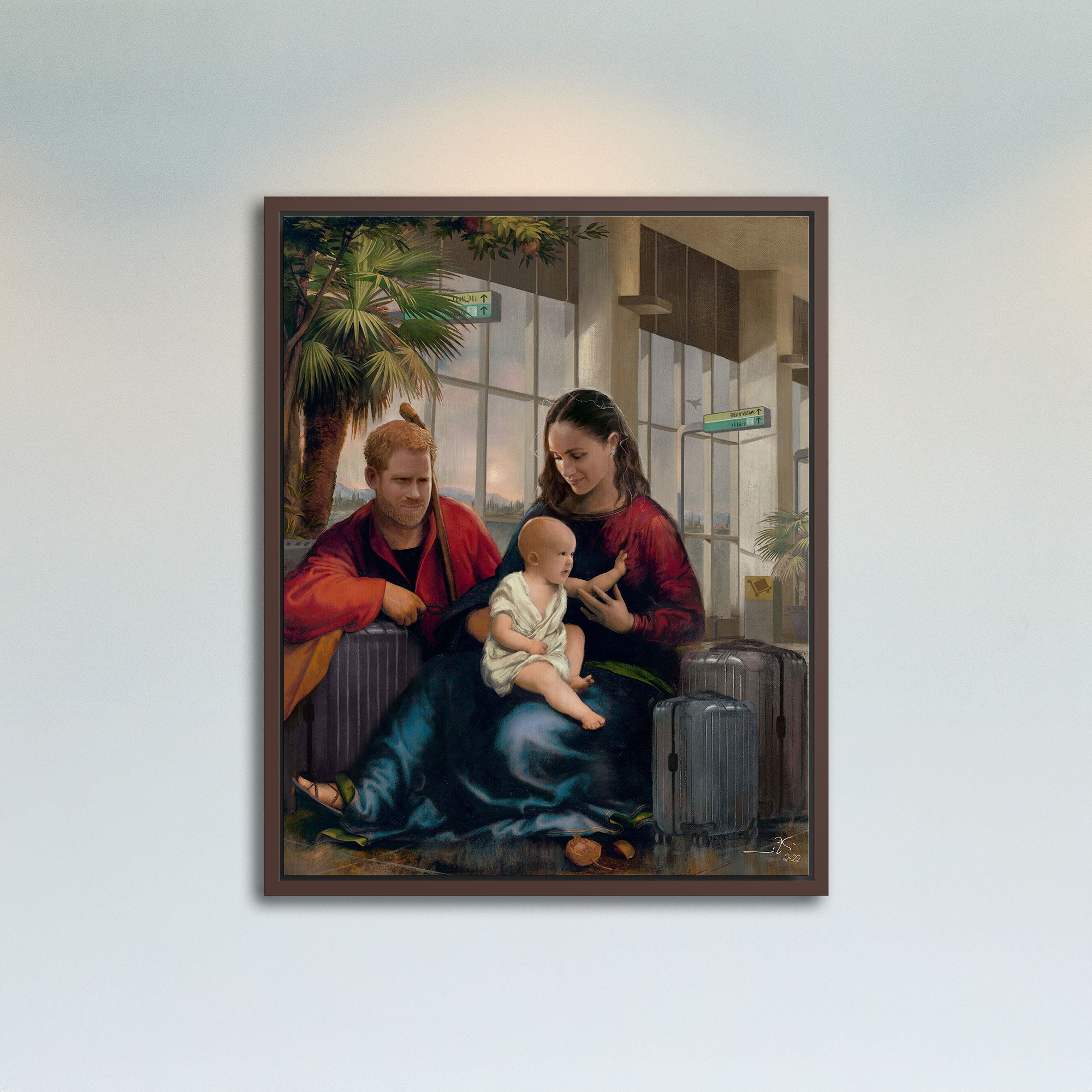 "The Rest on the Flight to California" (inspired by Prince Harry and Meghan Markle)