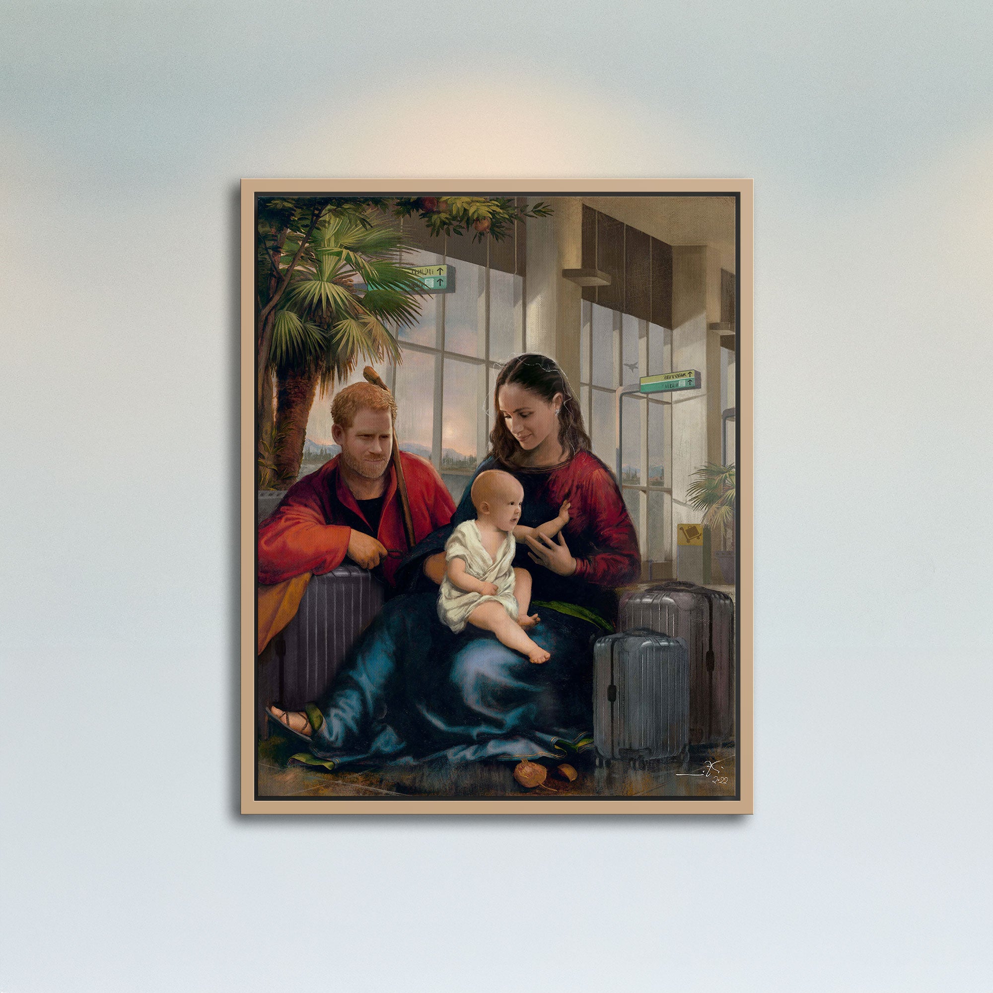 "The Rest on the Flight to California" (inspired by Prince Harry and Meghan Markle)